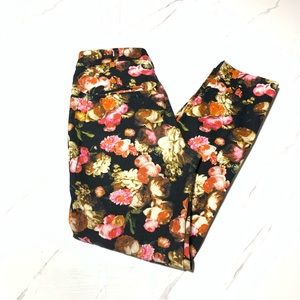 Mango Women’s Floral Prints Cropped Pants Size 4